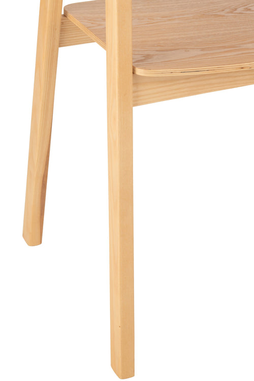 J-Line stoel Naga - essenhout/touw - naturel