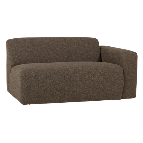 WOOOD 1,5-zits bank arm rechts Mojo Base - Bouclé - Bruin - 74x145x97
