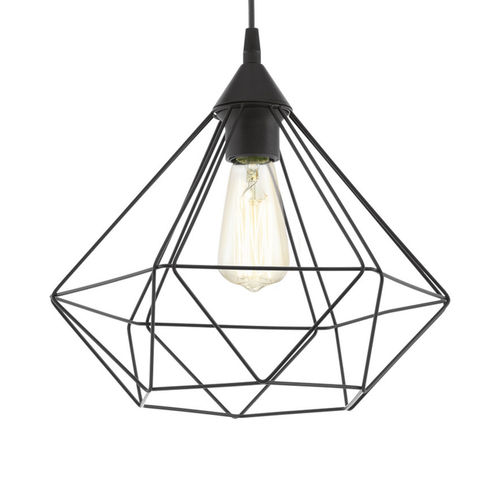 EGLO hanglamp Tarbes - e27 - 32.5 cm - zwart