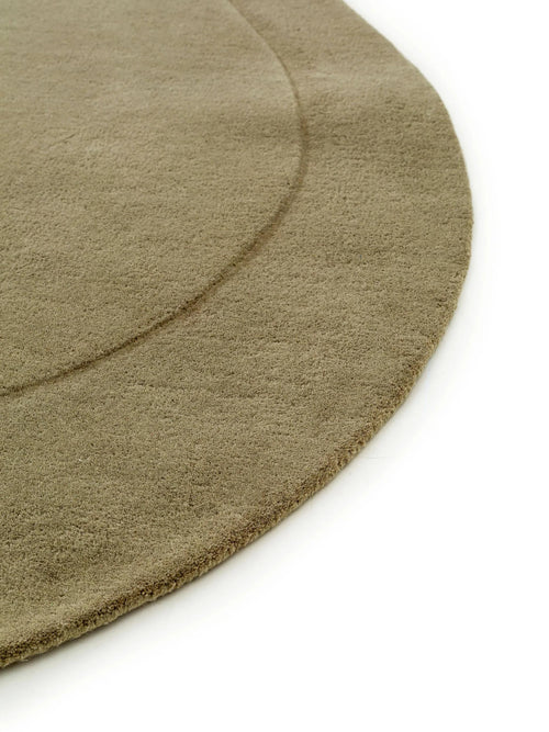 benuta wollen vloerkleed Shape - groen - 140x200 cm