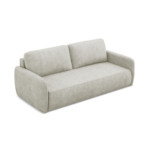 LaMiaSofa 3-zits slaapbank Corle - chenille stof - parel - 218x102x86