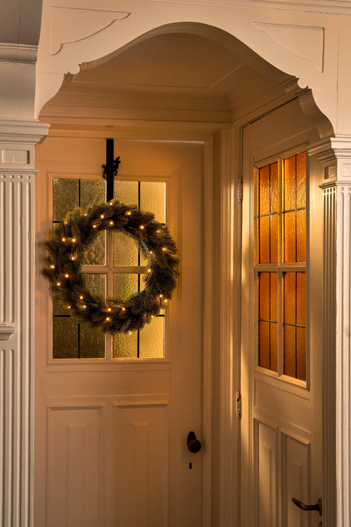 Black Box Trees Nigata Kerstkrans met LED Verlichting - Ø60 cm - Groen - vtwonen shop