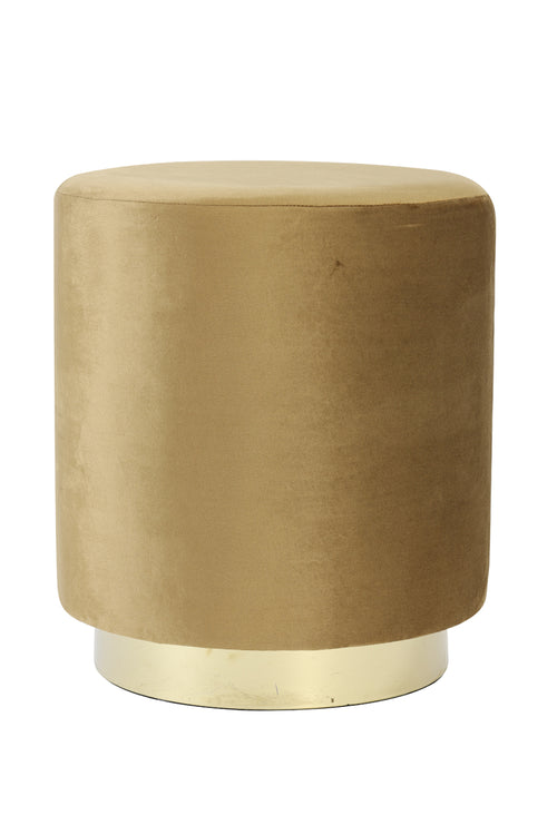 Light & Living poef NADIEN - Ø40x44cm - bruin