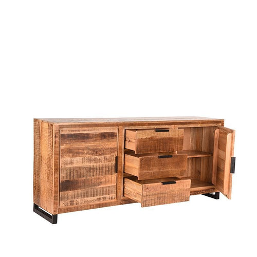LABEL51 Dressoir Glasgow - Naturel Mangohout - 190x45x85cm - vtwonen shop
