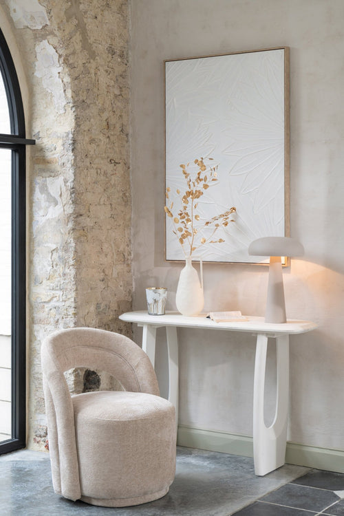 J-Line console Mark - hout - wit