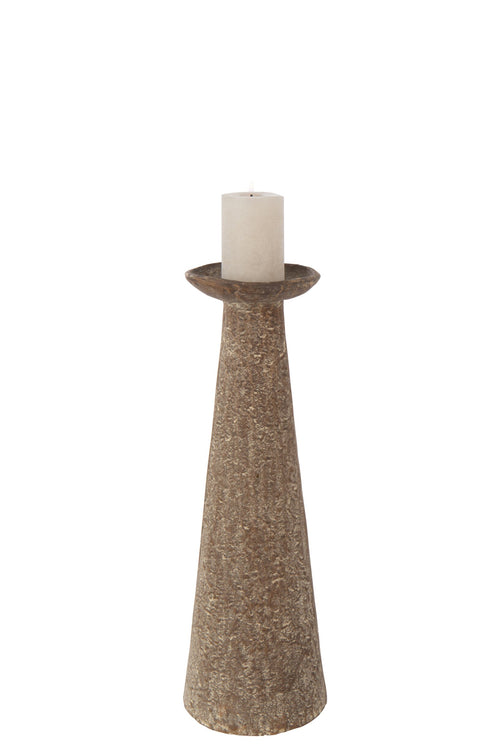 J-Line kaarshouder - aluminium - bruin - small