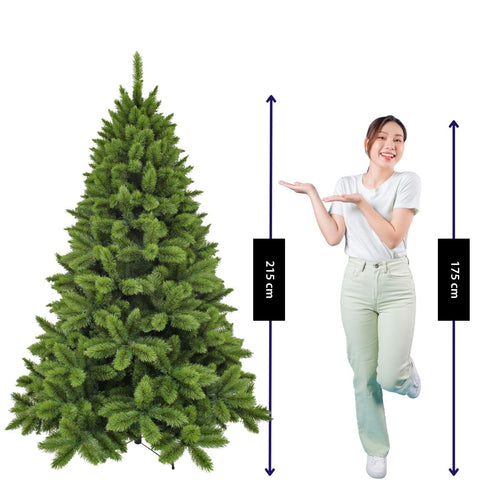 Triumph Tree Camden Kerstboom 215 cm - Kerstversiering voor Binnenshuis met Natuurlijke Uitstraling - Kunstboom met 776 Dennentakken - Klassieke