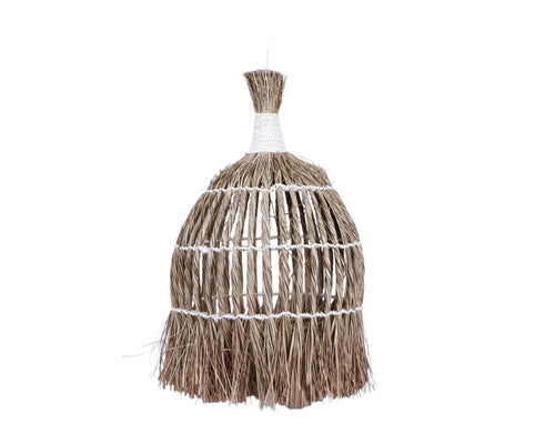 Furnilux Handgemaakte XXL Hanglamp van Mendonggras  – Duurzaam & Natuurlijk Design - 60x60x90 cm - vtwonen shop