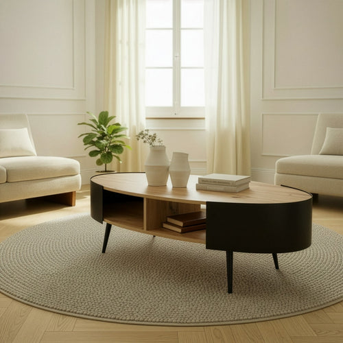 Calicosy - EKLO Salontafel - Licht hout - 120x60x39 cm