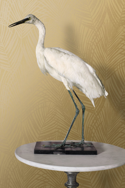 Origin Wallcoverings behang palmbladeren okergeel - 53 cm x 10.05 m - 347807 - vtwonen shop