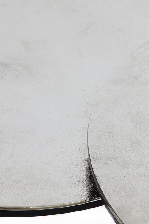 Light & Living salontafel THIZAS - Ø75x41cm - zilver - Set van 2 - vtwonen shop