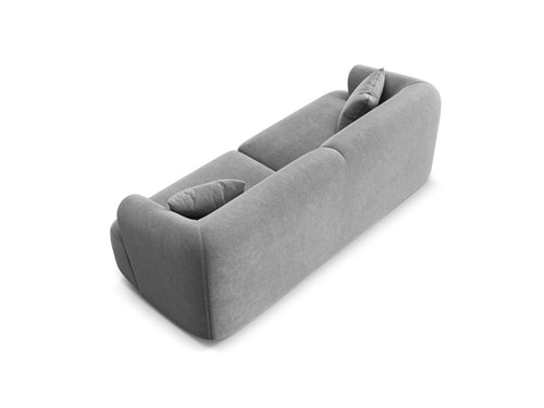 Cosmopolitan Design Modulaire bank Campi 3-zits, flueel grijs - 90x220x70cm