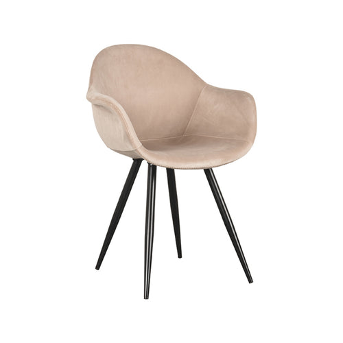 LABEL51 Eetkamerstoel Forli - Zand Velvet - Set van 2 - vtwonen shop
