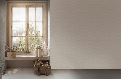 Livingwalls behang bloemmotief lichtgrijs, rood en wit - 53 cm x 10.05 m - AS-390673