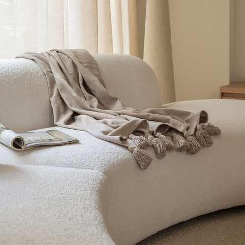 Walra - Plaid Funny Frays - 130x170 cm - Naturel