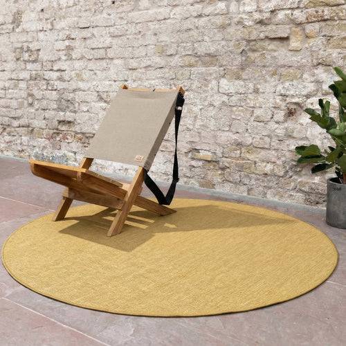 Rond buitenkleed Tone geel/okergeel - Interieur05