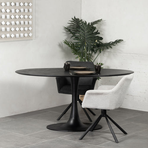 Giga Meubel Eettafel Ziggy - Ovaal - Mangohout - 160cm