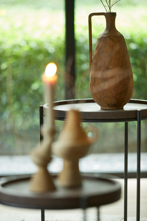 Light & Living vaas OSTRA - 17x16.5x35cm - bruin - vtwonen shop