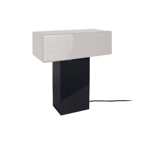 Leitmotiv tafellamp Grato Recto - zwart - 32x15x35cm