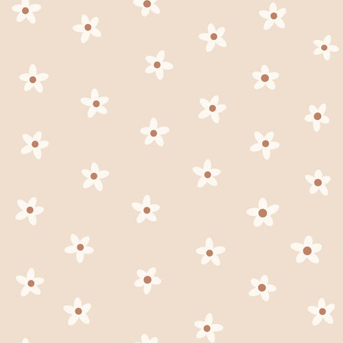 ESTAhome behang madeliefjes beige - 53 cm x 10.05 m - 131112