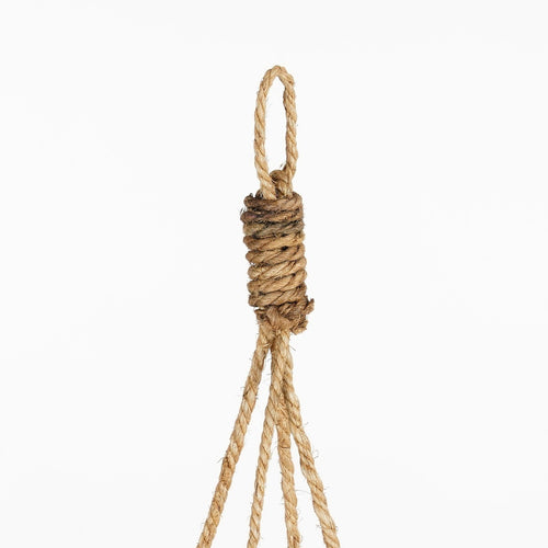 Mica Decorations Marcia Plantenmand Hangend voor Buiten - H20 x Ø40 cm - Rotan - Grijs