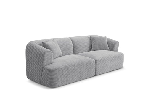 Cosmopolitan Design Modulaire bank Campi 3-zits, ribfluwelen geld - 90x220x70cm
