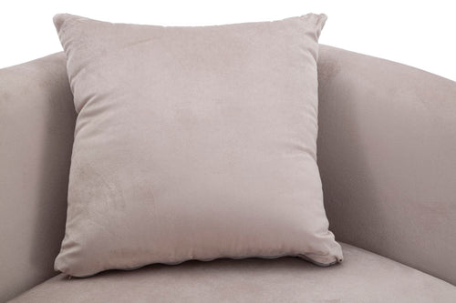 Mauro Ferretti loveseat - 127x74x71 cm - grijs/goud
