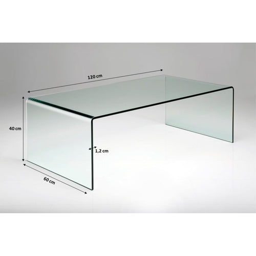 Kare Design Salontafel Visible Clear 120x60cm
