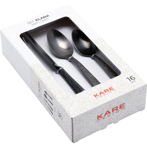 Kare Design Bestek Alana antraciet (16-part)