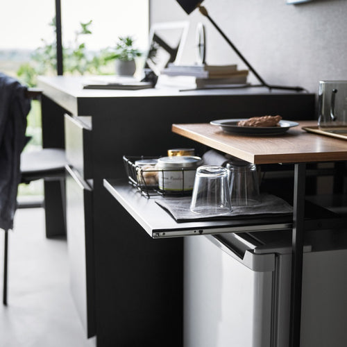 Yamazaki Bijzettafel met Lade - Tower - Zwart - vtwonen shop