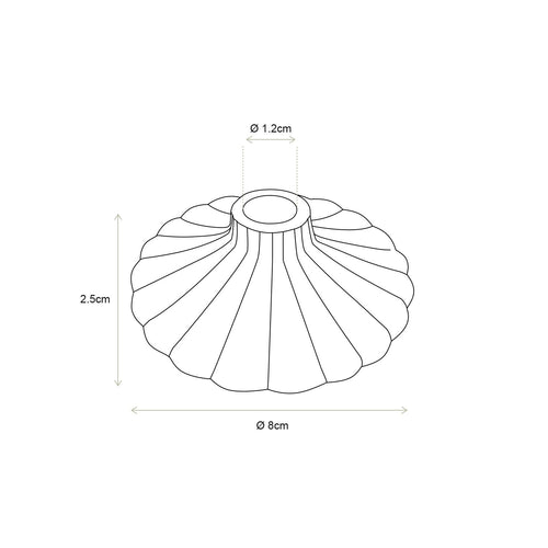 vtwonen Kandelaar Set van 4 - Keramiek - Wit - 8x2.5cm - vtwonen shop