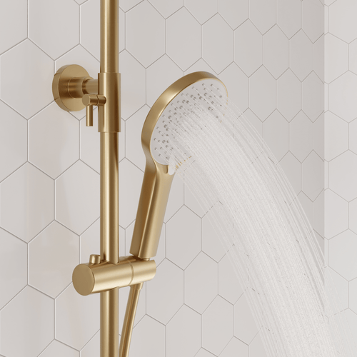 LOMAZOO regendouche Aurelia - met thermostaatkraan - goud