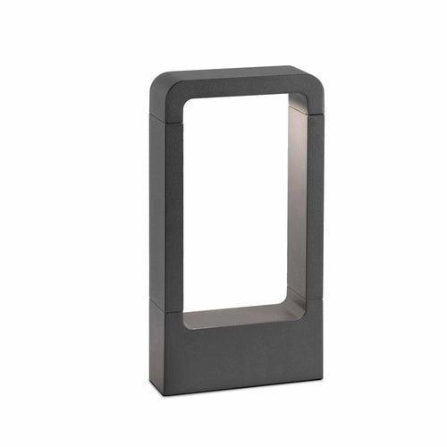 Faro Das - LED Buitenlamp Sokkel Donkergrijs IP54
