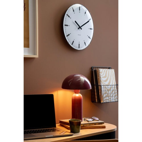 Karlsson wandklok Realista Dome - wit - Ø35cm - vtwonen shop