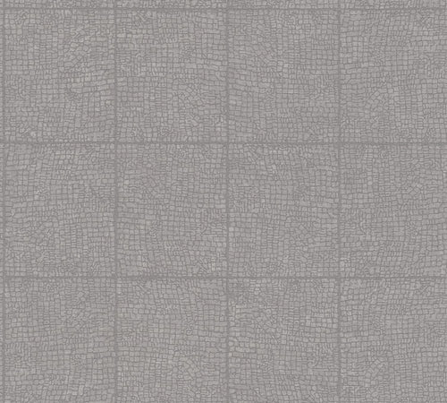 Livingwalls behang geometrische vormen grijs - 53 cm x 10.05 m - AS-385263