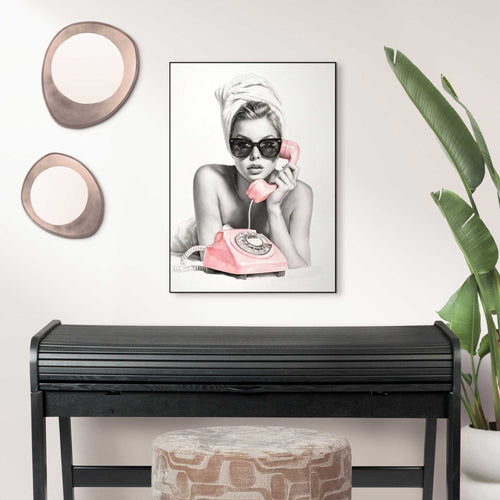 Reinders schilderij Vintage Telefoon - 70x50cm