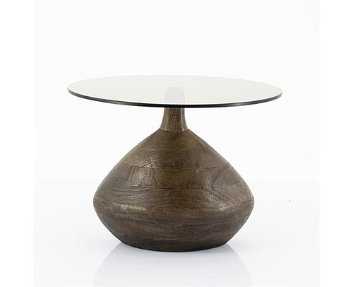 FurniLux Side table Bond  - brown - 50x50x11 cm / 41x41x27 - vtwonen shop