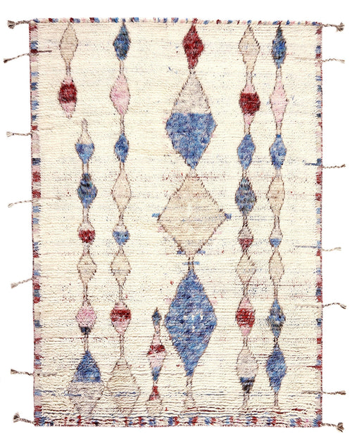 Vloerkleed MOMO Rugs Tribe Ivory Blue 170x240 cm - vtwonen shop