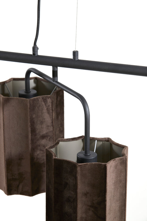 Light & Living hanglamp EDISA - bruin - 160x50x25cm