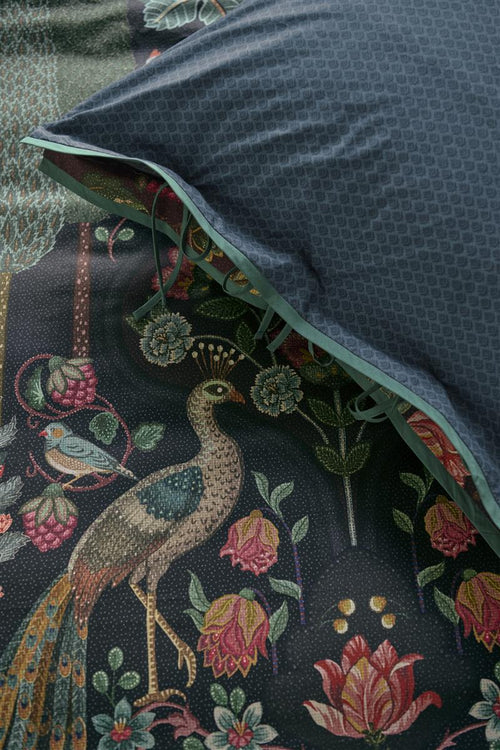 Pip Studio dekbedovertrek Pavoni - 260x200/220 cm - donker blauw - vtwonen shop