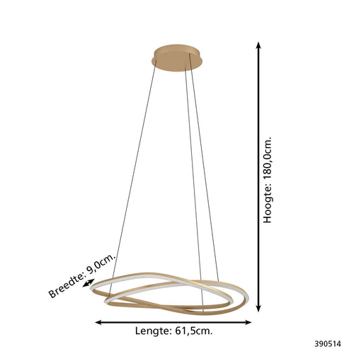 Stars of Light hanglamp Guntin - donkergrijs