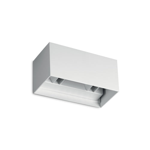 Ideal Lux ATOM 20 cm buitenwandlamp met op- en neerwaartse lichtbundel, wit, 4x LED, 2400lm, 4000K, IP54