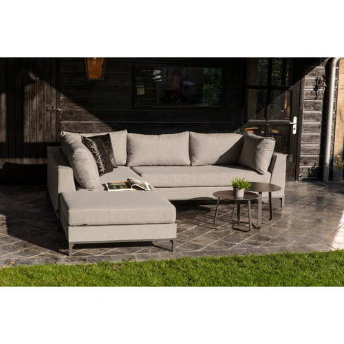 WOOOD loungeset links buiten Sicilië - Taupe - 60x262x246 - vtwonen shop