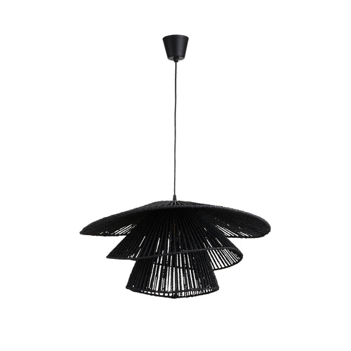 Lighto | Hanglamp Rotan Zwart Ø63 cm | Amara - vtwonen shop