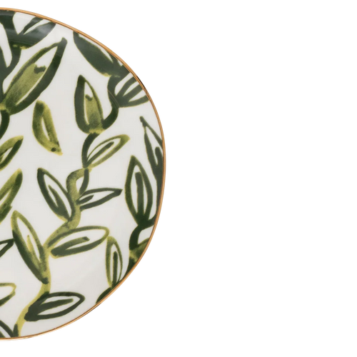 Urban Nature Culture Good Morning bord Leaves - Evergreen Sprig - 17x1cm