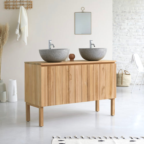 Tikamoon Massief teakhouten badmeubel 120 cm - Naturel