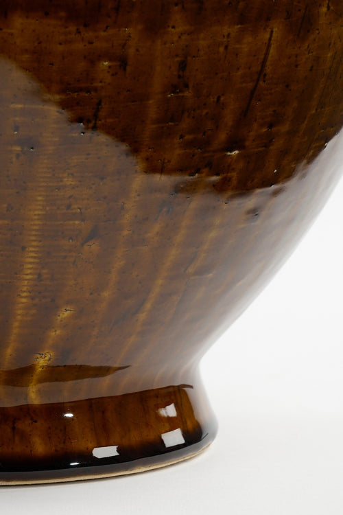 Mica Decorations  Elena Vaas - H34 x Ø26 cm - Keramiek - Bruin