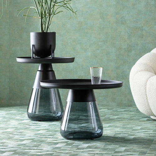 Kare Design Salontafel Bottiglia Ø60cm zwart