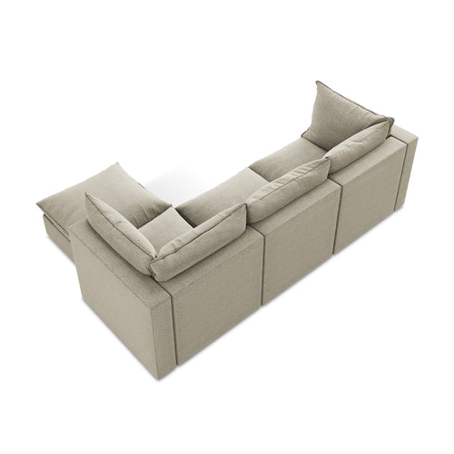 LaMiaSofa hoekbank rechts Ravenna - bouclé - taupe - 255x165x77