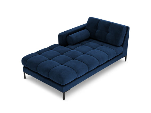 Cosmopolitan Design linker meridiaan Bali flueel, koningsblauw - 185x102x75cm